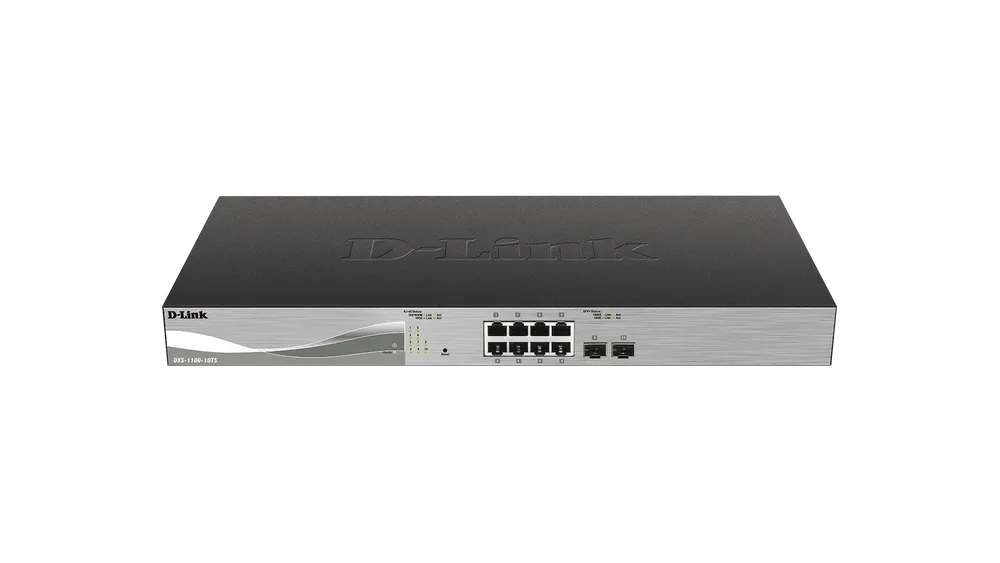DXS-1100-10TS | Switch | 8x RJ45 1000Mb/s, 2x SFP+