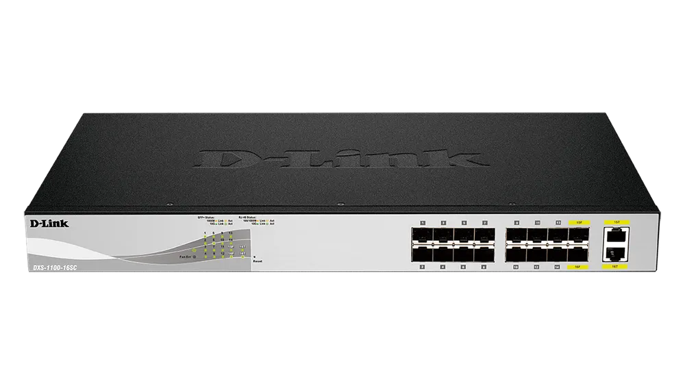 DXS-1100-16SC | Switch | 14x SFP+, 2x RJ45/SFP+ Combo