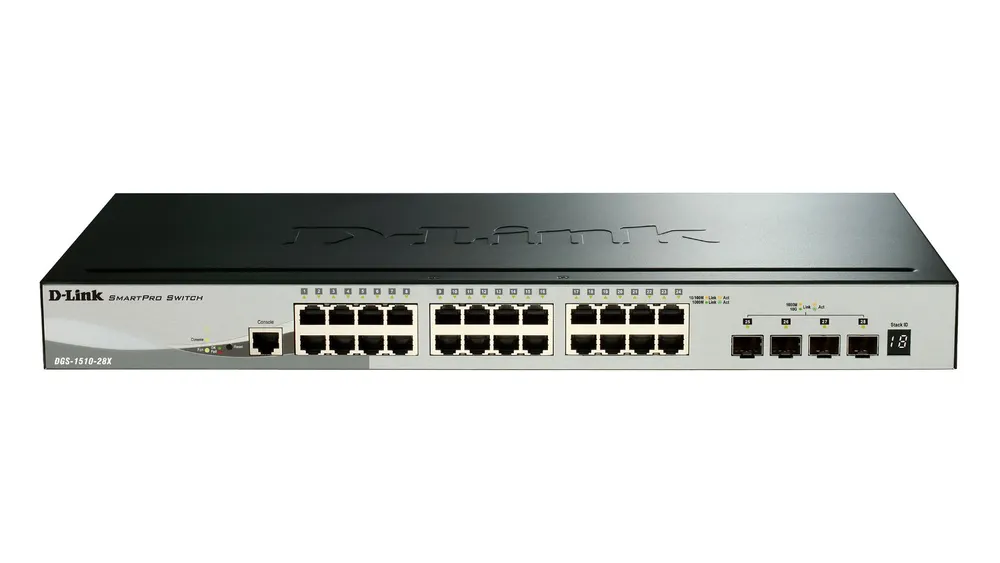 DGS-1510-28X | Switch | 24x RJ45 1000Mb/s, 4x SFP+