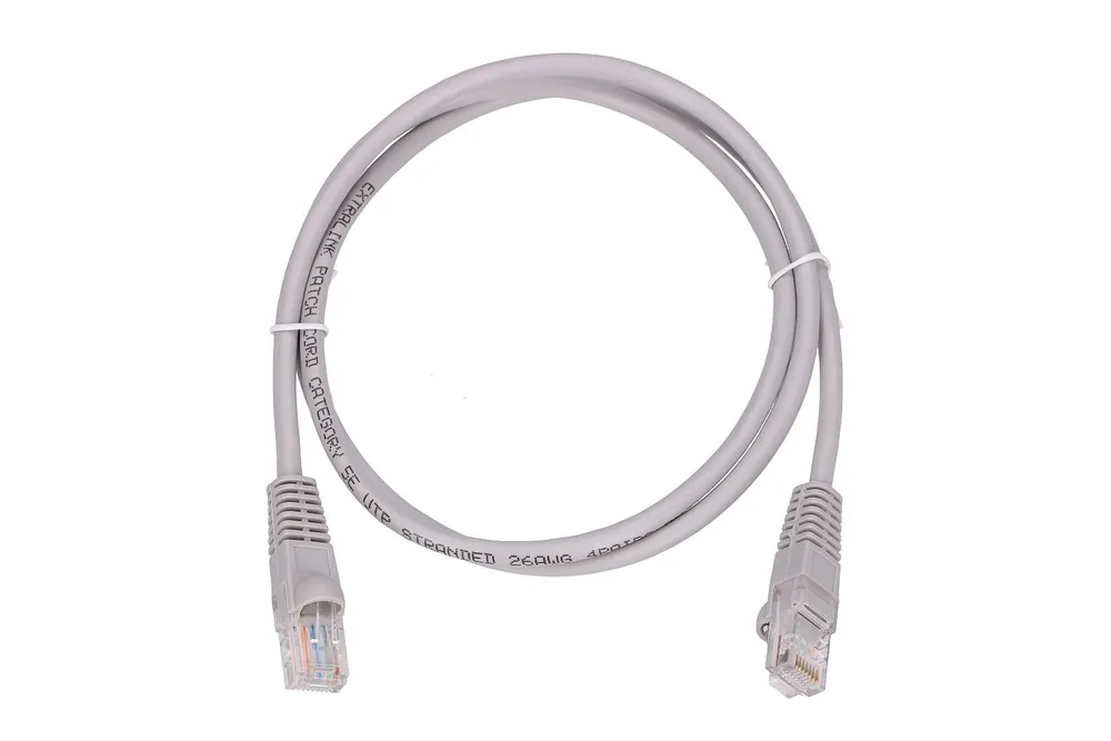 Extralink Kat.5e UTP 1m | LAN Patchcord | Cable de cobre de par trenzado