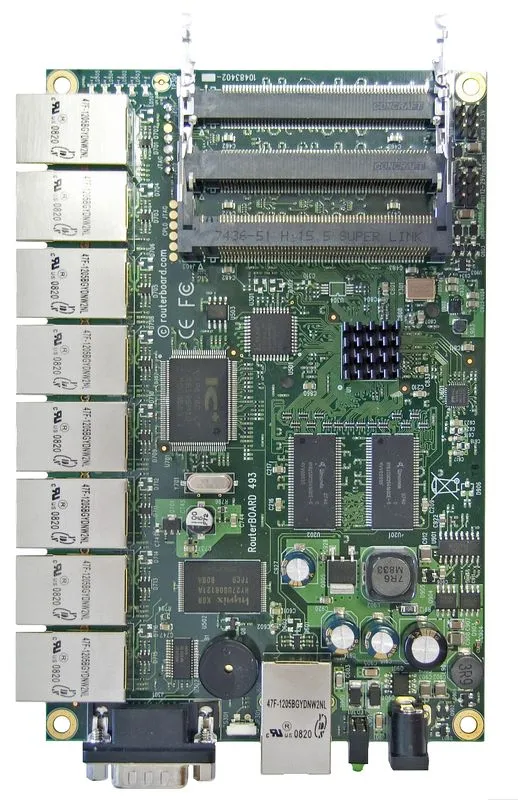 MikroTik RB493AH | Router | 9x RJ45 100Mb/s, 3x miniPCI