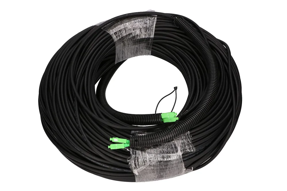 Extralink 2J SC/APC-SC/APC | Patchcord | Jednomodowy, Zewnętrzny, Simplex, G657A2, 150m