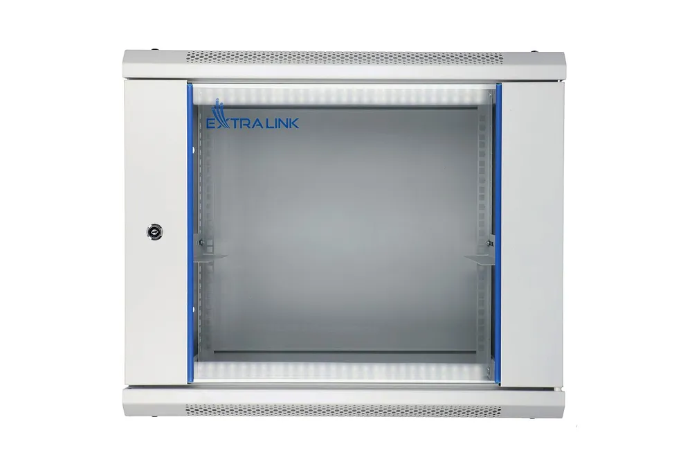 Extralink 9U 600x600 Šedá | Racková skříň | montovaná na zdi