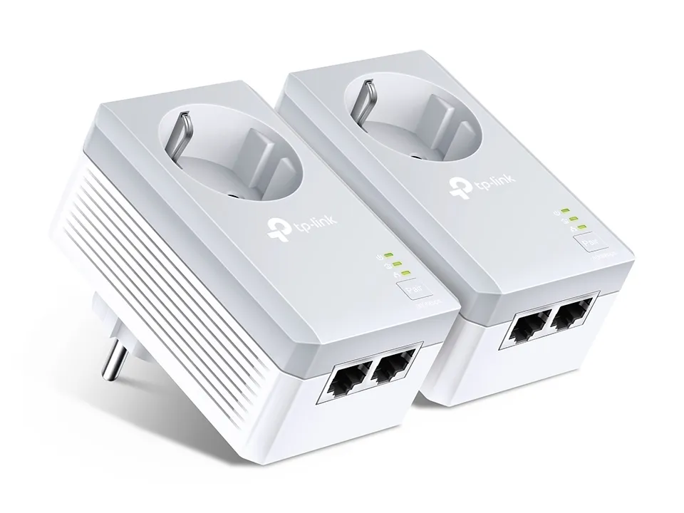 TP-Link TL-PA4020P KIT | Power Line | AV600, 2x RJ45 100Mb/s, Suministro eléctrico integrado , Dos adaptadores