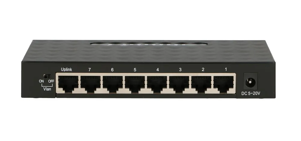 Extralink ENYO | Switch | 8x 10/100/1000Mb/s Gigabit, Desktop
