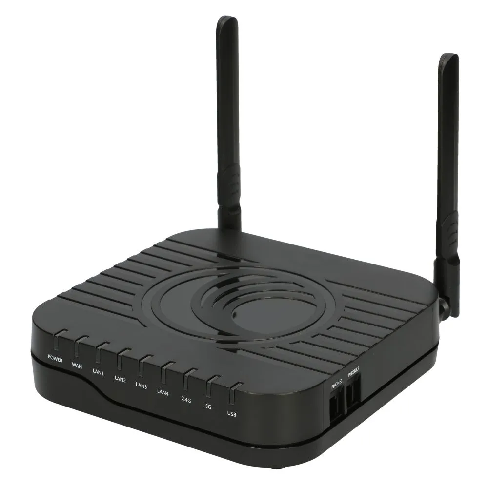 Cambium CNPILOT R201 | Router WiFi | VoIP Gateway, AC Dual Band, 4x RJ45 1000Mb/s, 2x RJ11