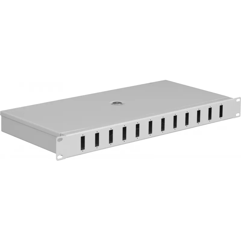 Mantar PS 19 "1U SC 12 Duplex | Caixa de distribuiçao de fibra óptica | 210 mm de profundidade