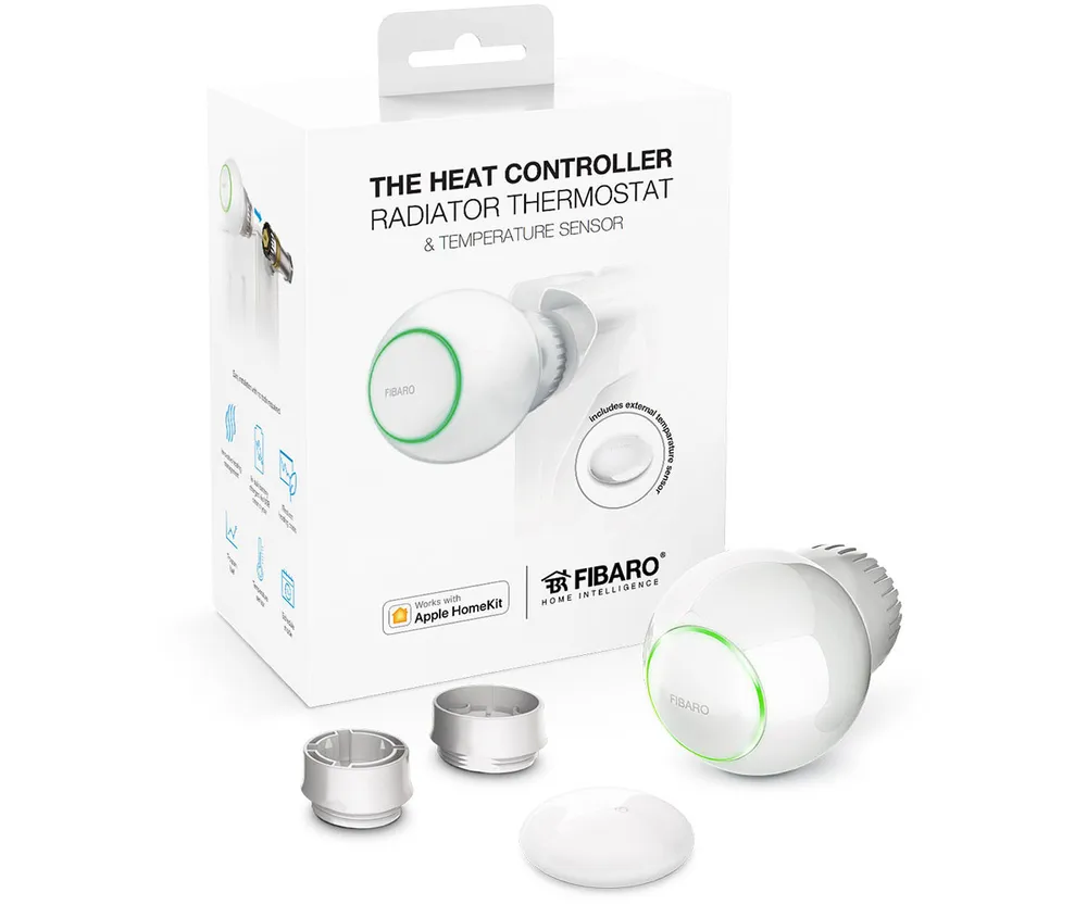 Fibaro FGT-001 ZW5 EU | Controlador de temperatura | grados 0-40 grados C, precisión 0,5 grados C