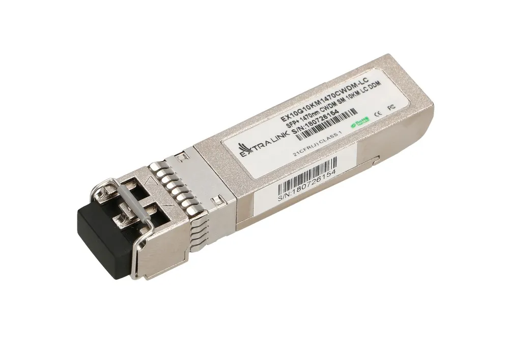 Extralink SFP+ 10G | Modul SFP+ CWDM | 10Gbps, 1470nm, single mode, 10km, LC, DOM