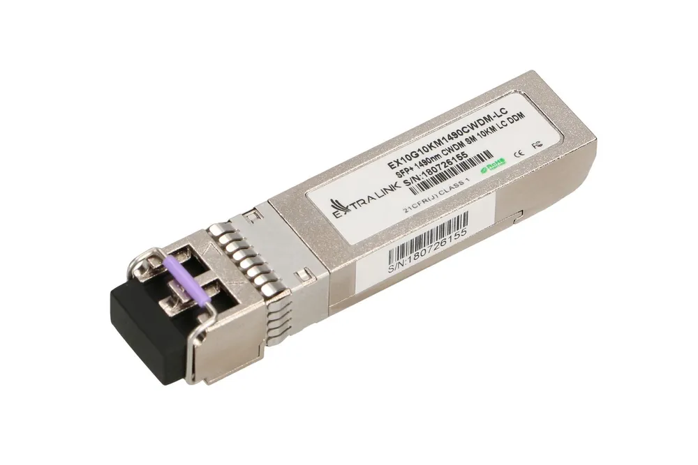 Extralink SFP+ 10G | SFP+ CWDM-Modul | 10Gbps, 1490nm, single mode, 10km, LC, DOM
