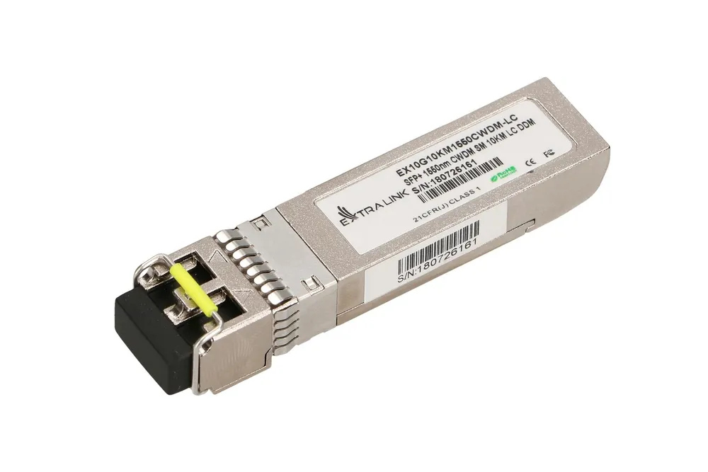 Extralink SFP+ 10G | Modul SFP+ CWDM | 10Gbps, 1550nm, single mode, 10km, LC, DOM
