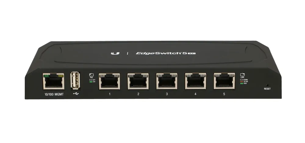 Ubiquiti ES-5XP | Switch | EdgeSwitch, 5x RJ45 1000Mb/s PoE, 60W