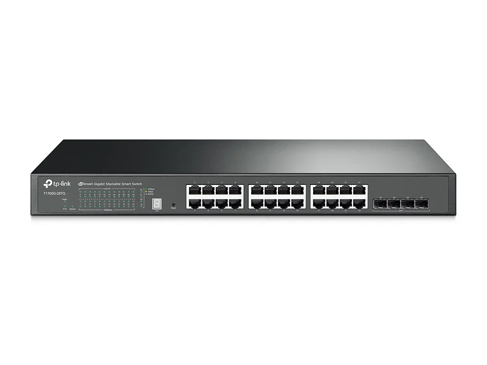 TP-Link T1700G-28TQ | Switch | 24x RJ45 1000Mb/s, 4x SFP+, Gestionado