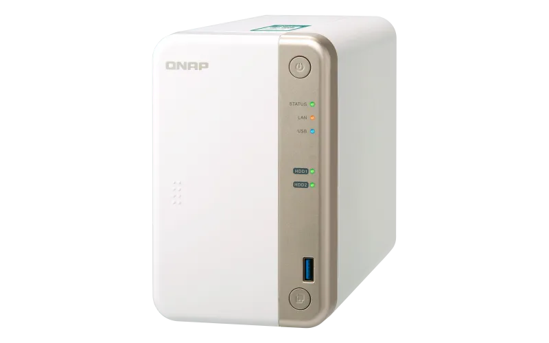 TS-251B-4G | Server NAS | SATA 6Gbps, 1x Gbe LAN, 5x USB, max. 2x HDD/SSD