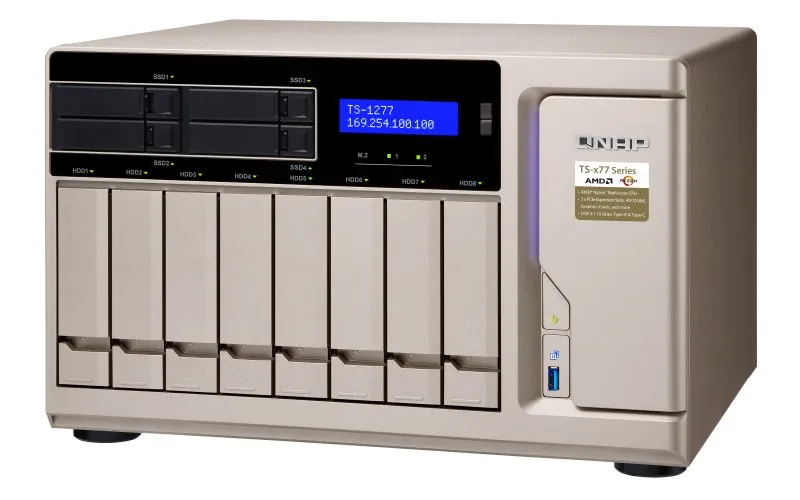 TS-1277-1700-16G | Servidor NAS | SATA 6Gbps, 4x Gigabit LAN, máximo. 12x HDD/SSD