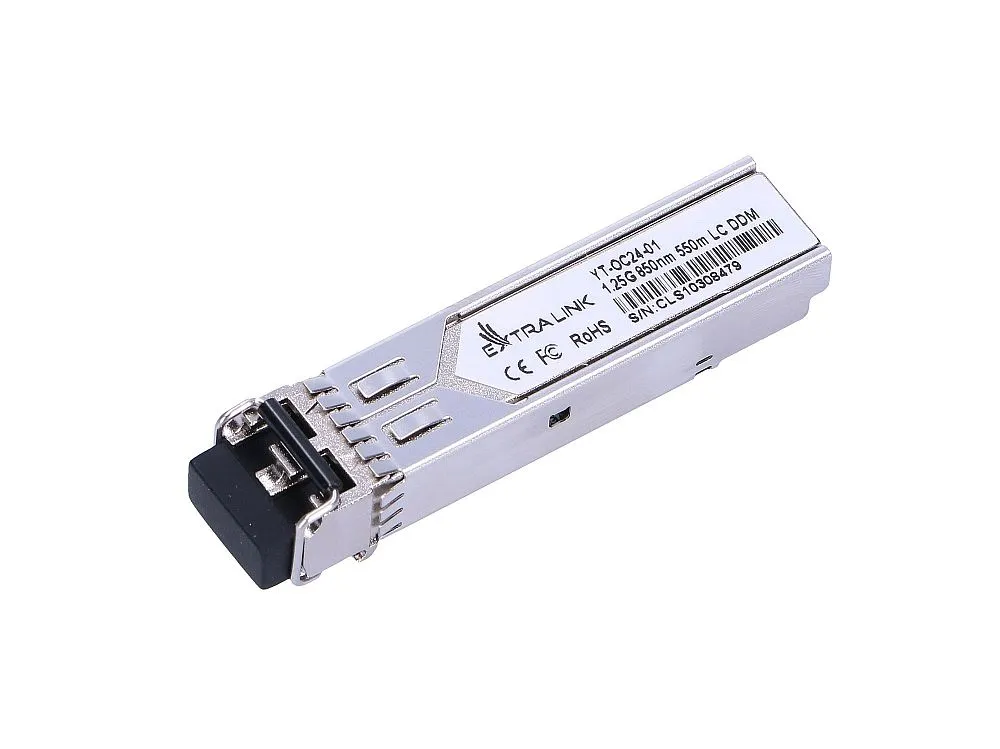 Extralink SFP 1.25G | Modul SFP | 1,25Gbps, LC/UPC, 850nm, 550m, multi mode, proM, pro HP/ARUBA