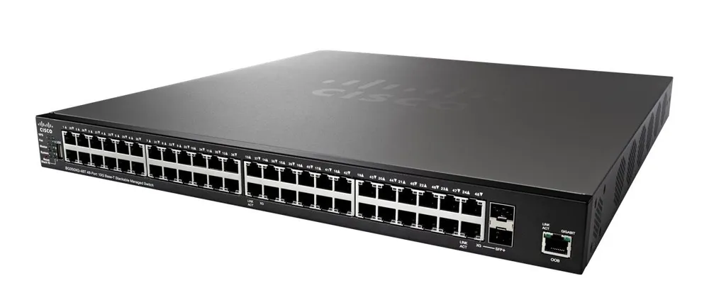 Cisco SG350XG-48T | Switch | 46x 10Gigabit Ethernet, 2x 10G Combo(RJ45/SFP+), Stackable