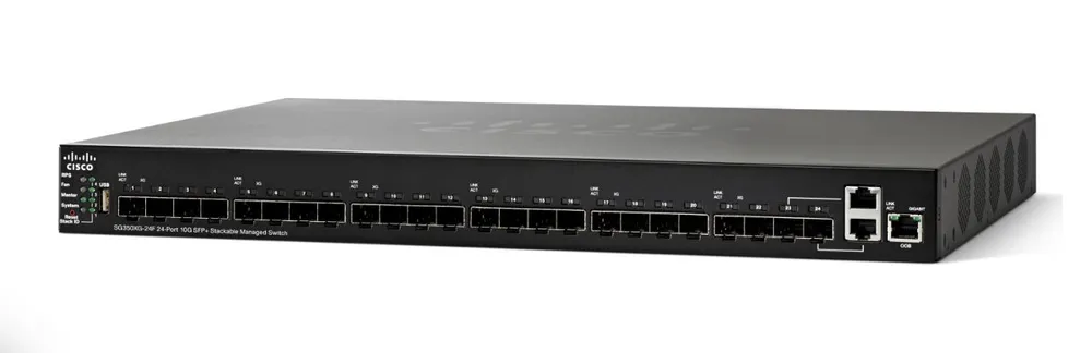 Cisco SG350XG-24F | Switch | 22x SFP+, 2x 10G Combo(RJ45/SFP+), apilable
