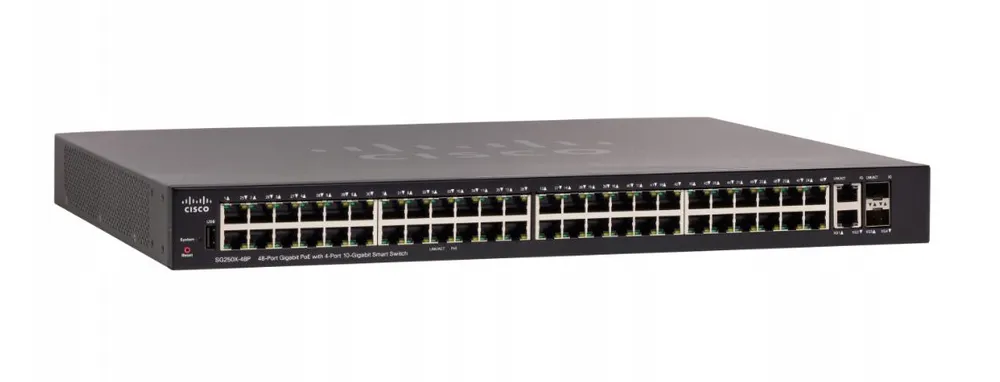 Cisco SG250X-48P | Switch PoE | 48x 1000Mb/s PoE/PoE+, 382W, 2x 10Gb/s, 2x SFP+, gestionado