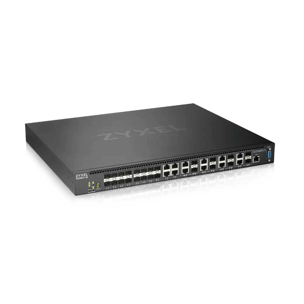 Zyxel XS3800-28 | Switch | 4x RJ45 10Gb/s, 8x RJ45/SFP 10Gb/s Combo, 16x SFP+, Řízený