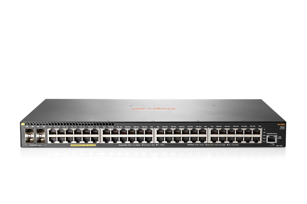Aruba 2540 48G PoE+ 4SFP+ | Switch | 48x RJ45 1000 Mb/s PoE+, 4x SFP+