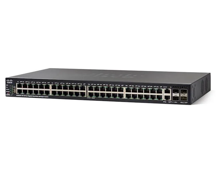 Cisco SG550X-48MP-K9-EU | Switch PoE | Apilable, 46x RJ45 1000Mb/s PoE, 4x SFP+, 740W