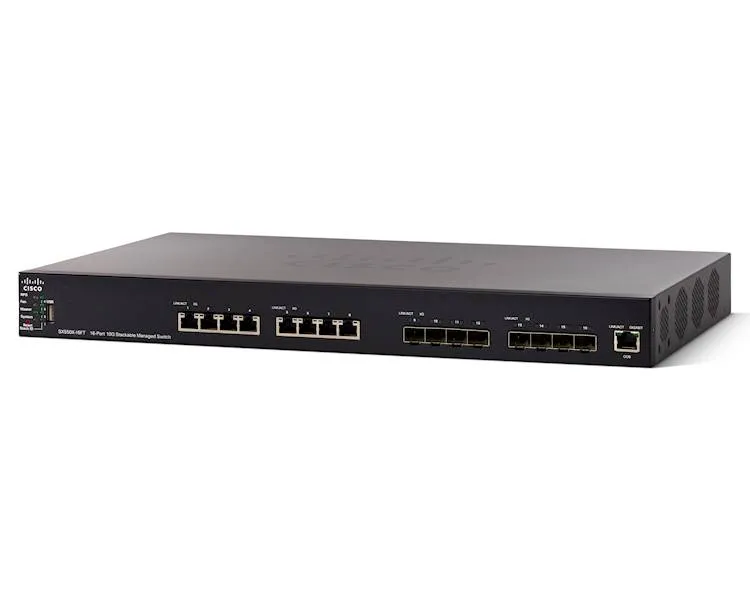 Cisco SX550X-16FT | Switch | 8x 10Gigabit Ethernet, 8x SFP+, apilable