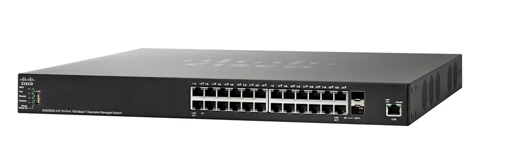 Cisco SG550XG-24T | Switch | 22x 10G RJ45, 2x 10G Combo(RJ45/SFP+), apilable