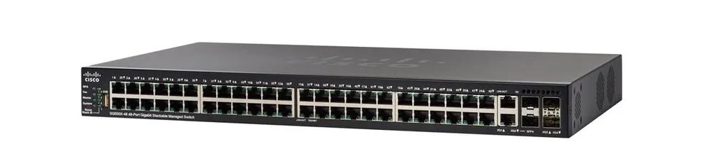 Cisco SG550X-48 | Switch | 48x Gigabit RJ45, 2x 10G Combo(RJ45/SFP+), 2x SFP+, Stackovatelný - Oficiální partner