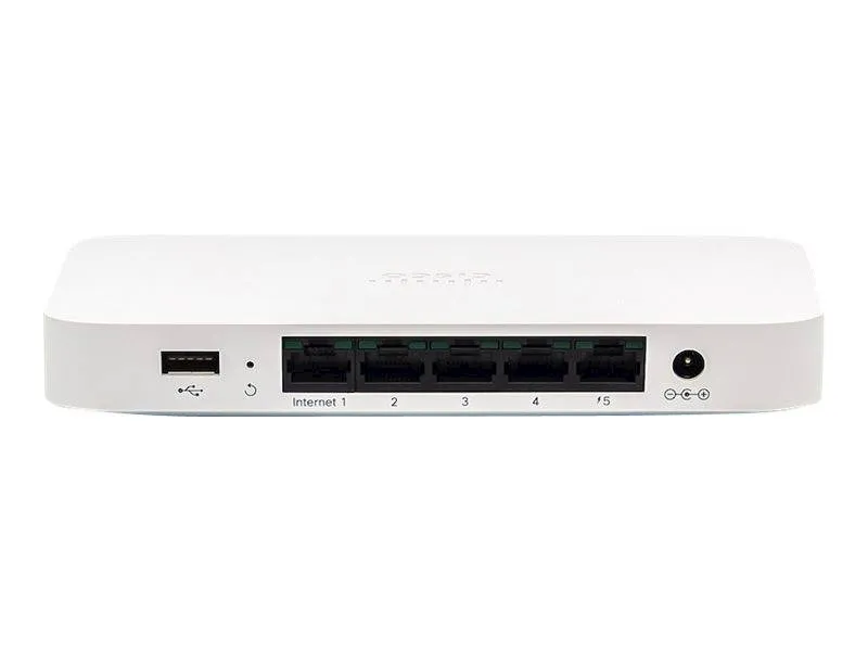 Cisco Meraki Go GX20-HW-EU | Security Gateway | 1x 1000Mb/s WAN, 4x 1000Mb/s LAN, 1x Port PoE