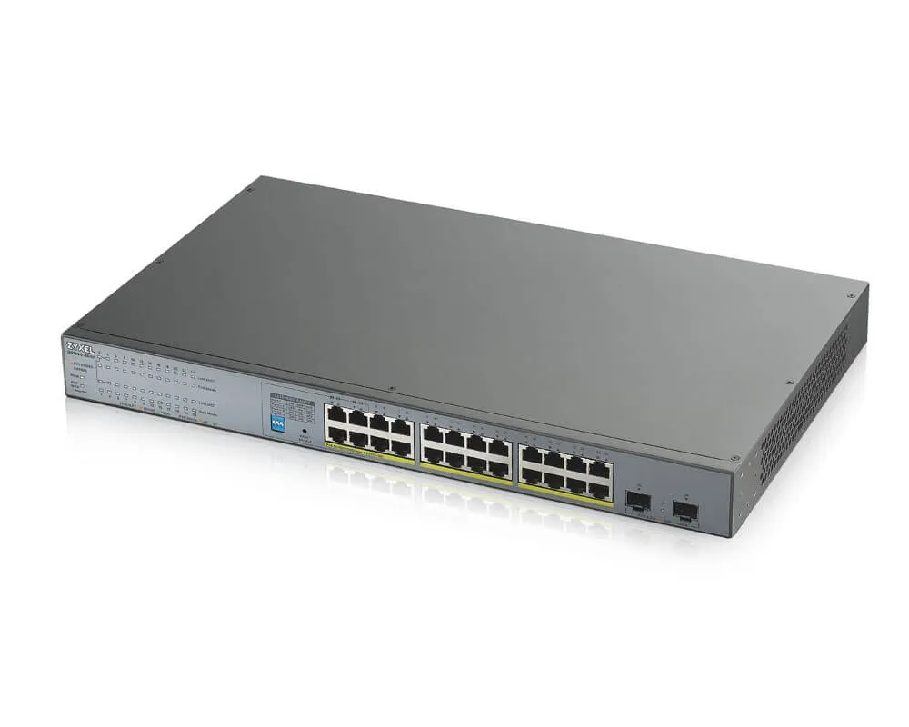 Zyxel GS1300-26HP | Switch | para monitoreo, 24x RJ45 1000Mb / s PoE, 2x SFP, 250W