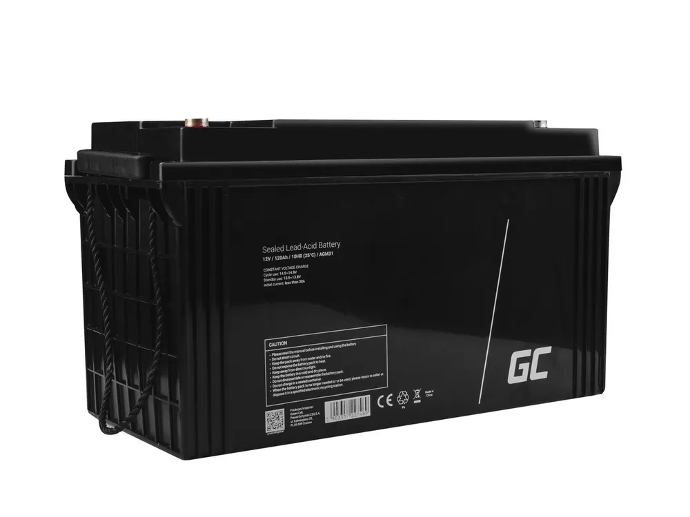 Green Cell AGM31 12V 120Ah | Bateria livre de manutençao