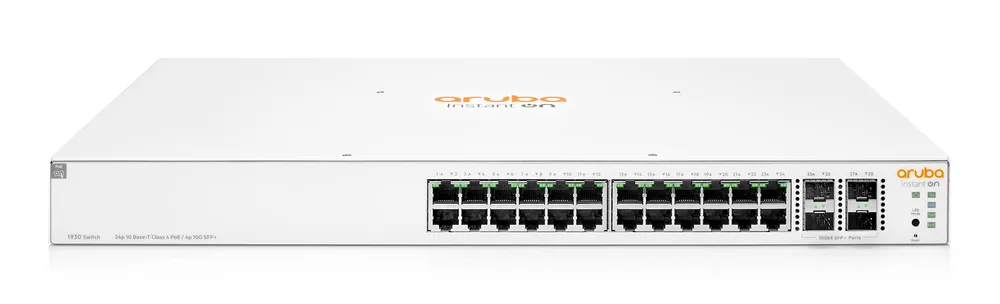 Aruba Instant On 1930 24G 4SFP/SFP+ PoE (370W) | Switch | 24x RJ45 1000 Mb/s, 4x SFP/SFP+