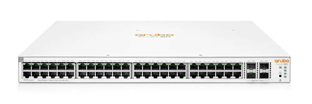 Aruba Instant On 1930 48G 4SFP/SFP+ PoE (370W) | Switch | 48x RJ45 1000 Mb/s, 4x SFP/SFP+