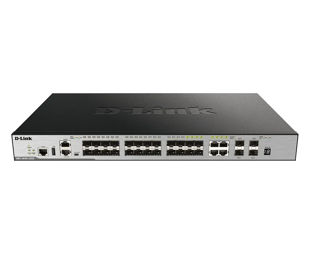 DGS-3630-28SC/SI | Switch | 20x SFP, 4x RJ45/SFP Combo, 4x SFP+, L3