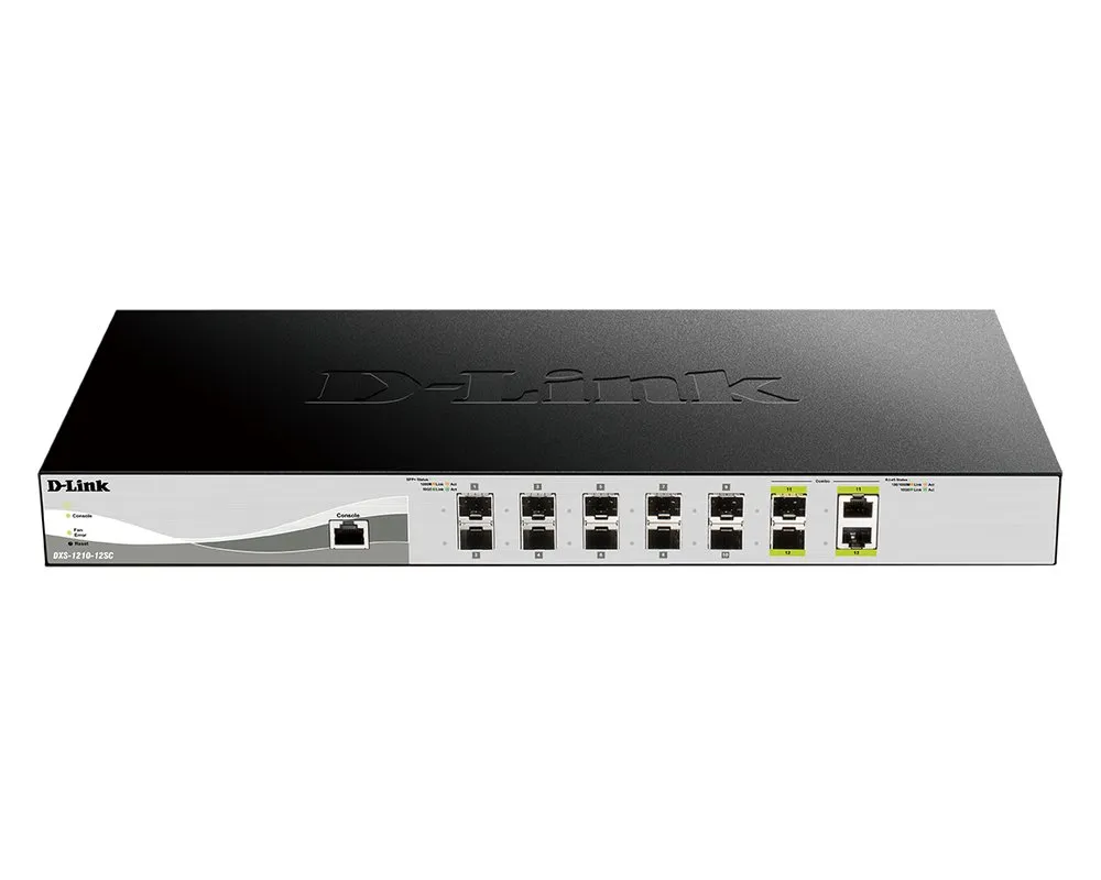 DXS-1210-12SC | Switch | 10x SFP+, 2x RJ45/SFP+ Combo