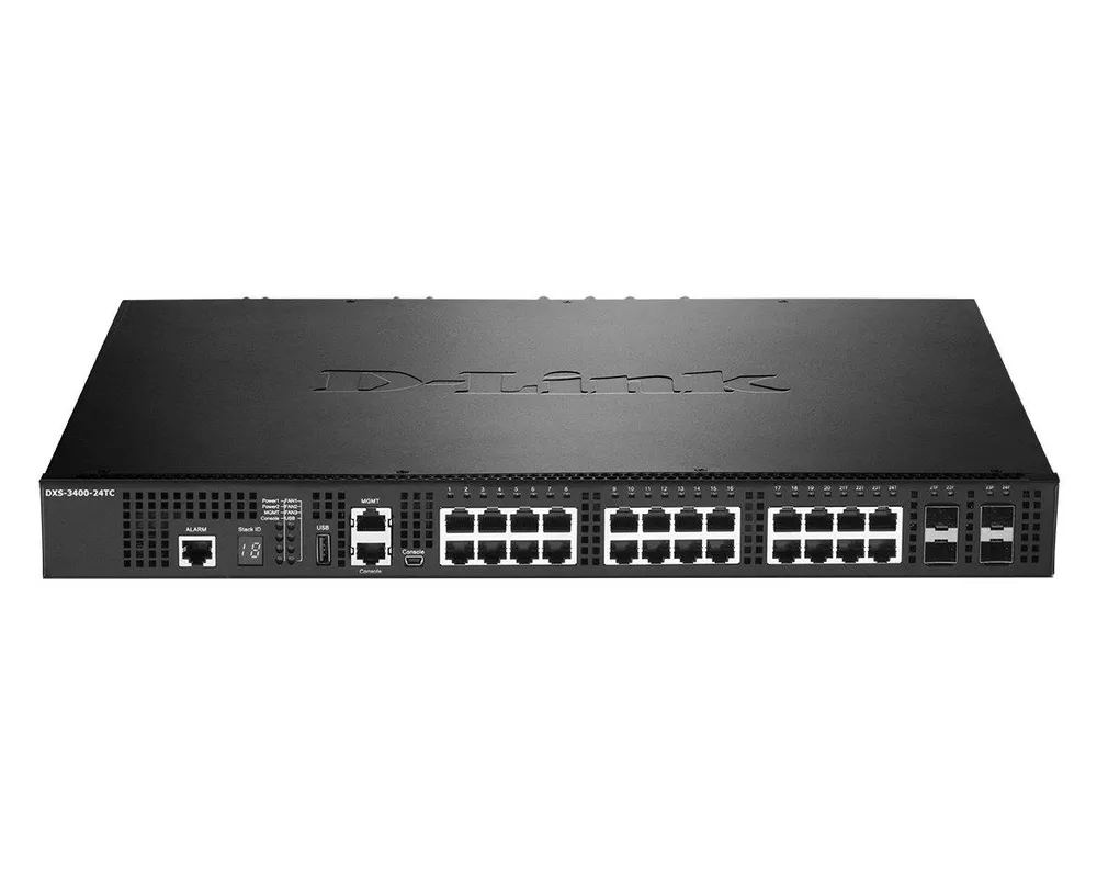 DXS-3400-24TC | Switch | 20x RJ45 10Gb/s, 4x RJ45/SFP+ Combo