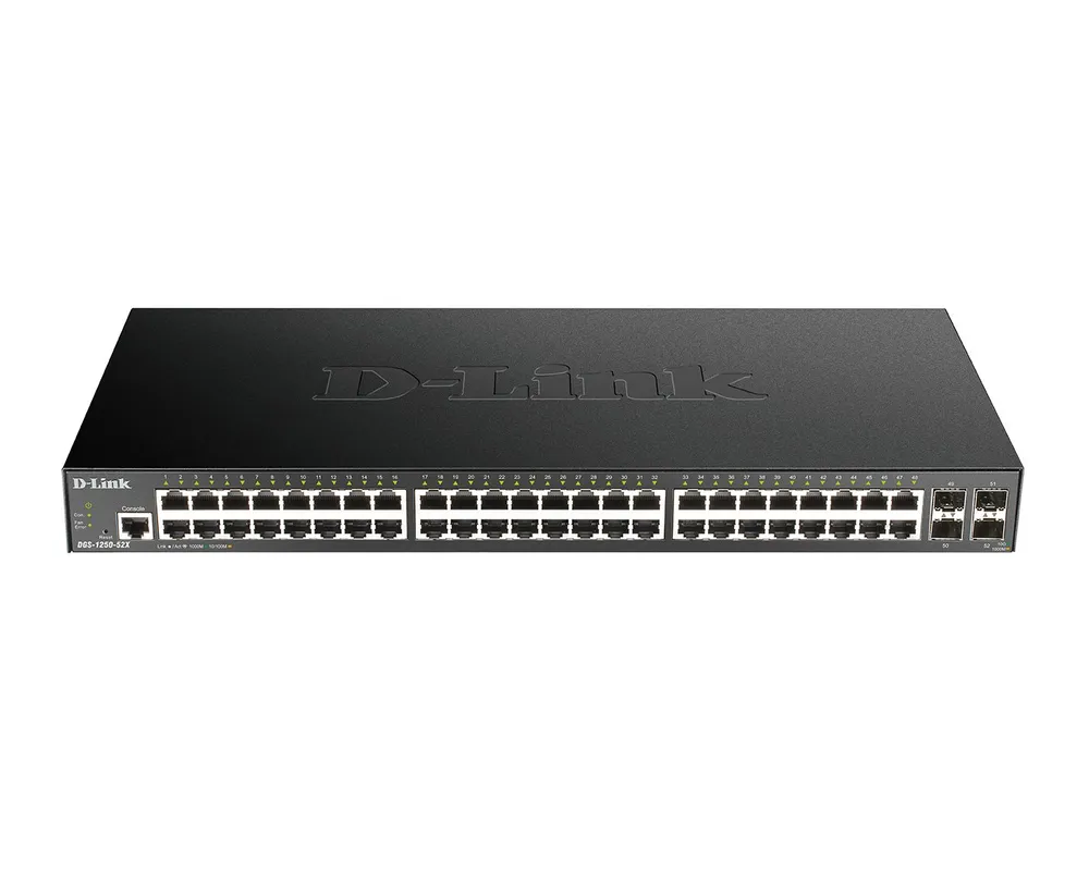DGS-1250-52X | Switch | 48x RJ45 1000Mb/s, 4x SFP+