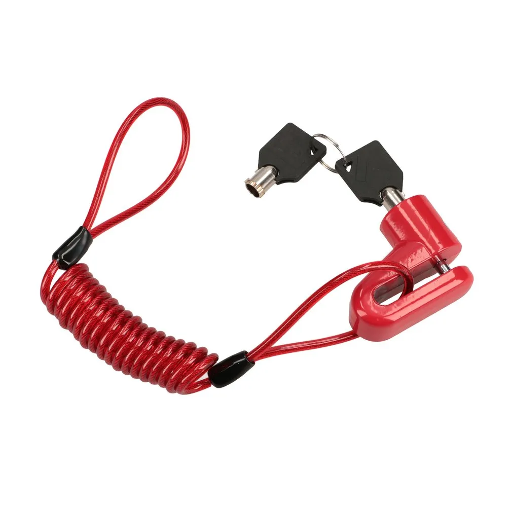 Lucchetto antifurto per freno a disco | Lucchetto | con Cavo Promemoria, per Moto Biciclette Scooter