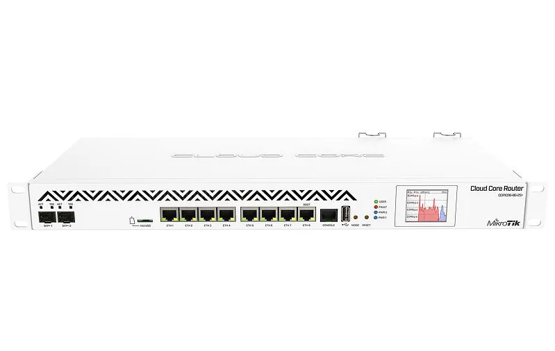 MikroTik CCR1036-8G-2S+EM UK | Router | 8x RJ45 1000Mb/s, 2x SFP+, 1x USB