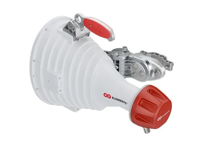 RF ELEMENTS 30 DEGREE HORN ASYMMETRICAL BEAM ANTENNA WITH 2X N-FEMALE 5GHZ-6GHZ, 20.5DBI, HG3-CC-A30