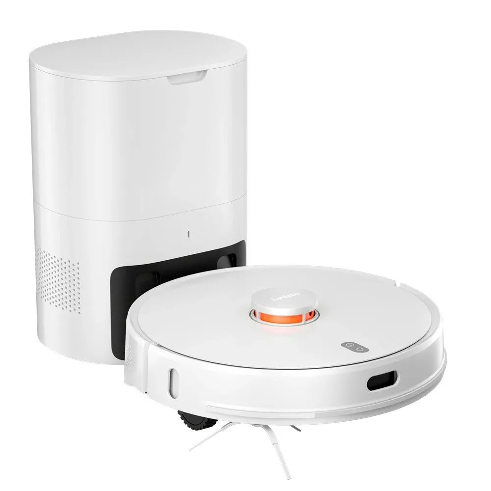 Lydsto R1 White | Aspiradora inteligente | 2700 Pa, 5200 mAh, Estación base con 3L tanque