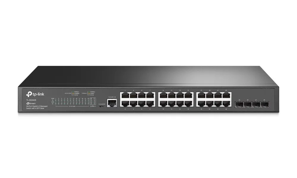 TP-LINK TL-SG3428 JETSTREAM 24-PORT GIGABIT L2 MANAGED SWITCH 4X SFP