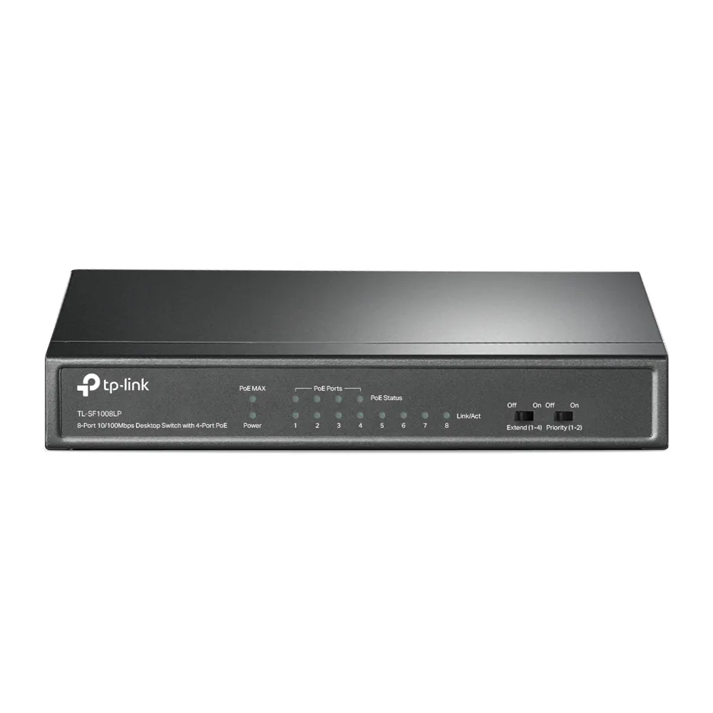 TP-LINK TL-SF1008LP 8-PORT 10/100MBPS DESKTOP SWITCH WITH 4-PORT POE