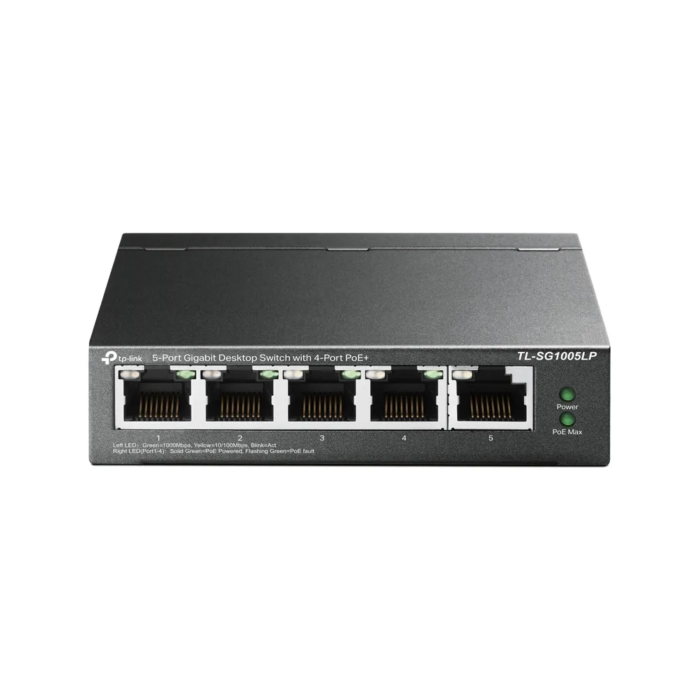 TP-LINK TL-SG1005LP SWITCH 5X GIGABIT PORTS, 4X POE+