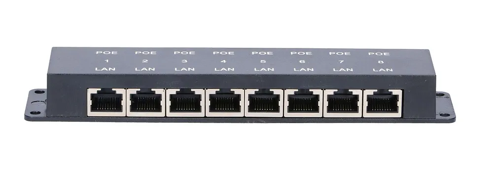Extralink 8 Puertos | PoE Inyector | 8x 100Mb/s RJ45