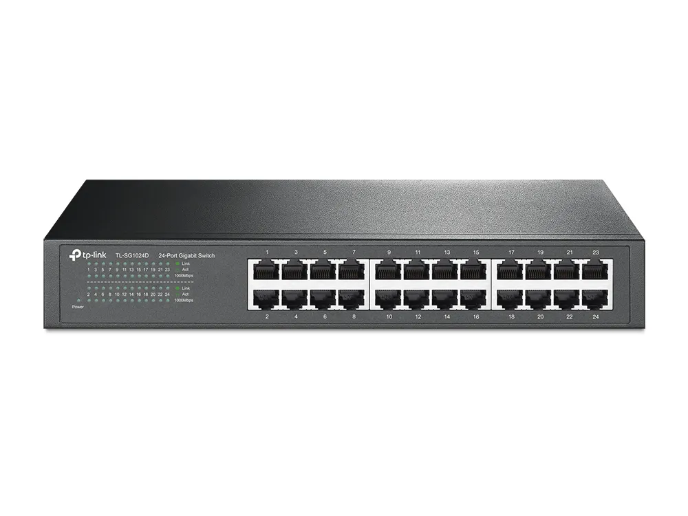 TP-Link TL-SG1024D | Switch | 24x RJ45 1000Mb/s, Rack/Desktop, No gestionado