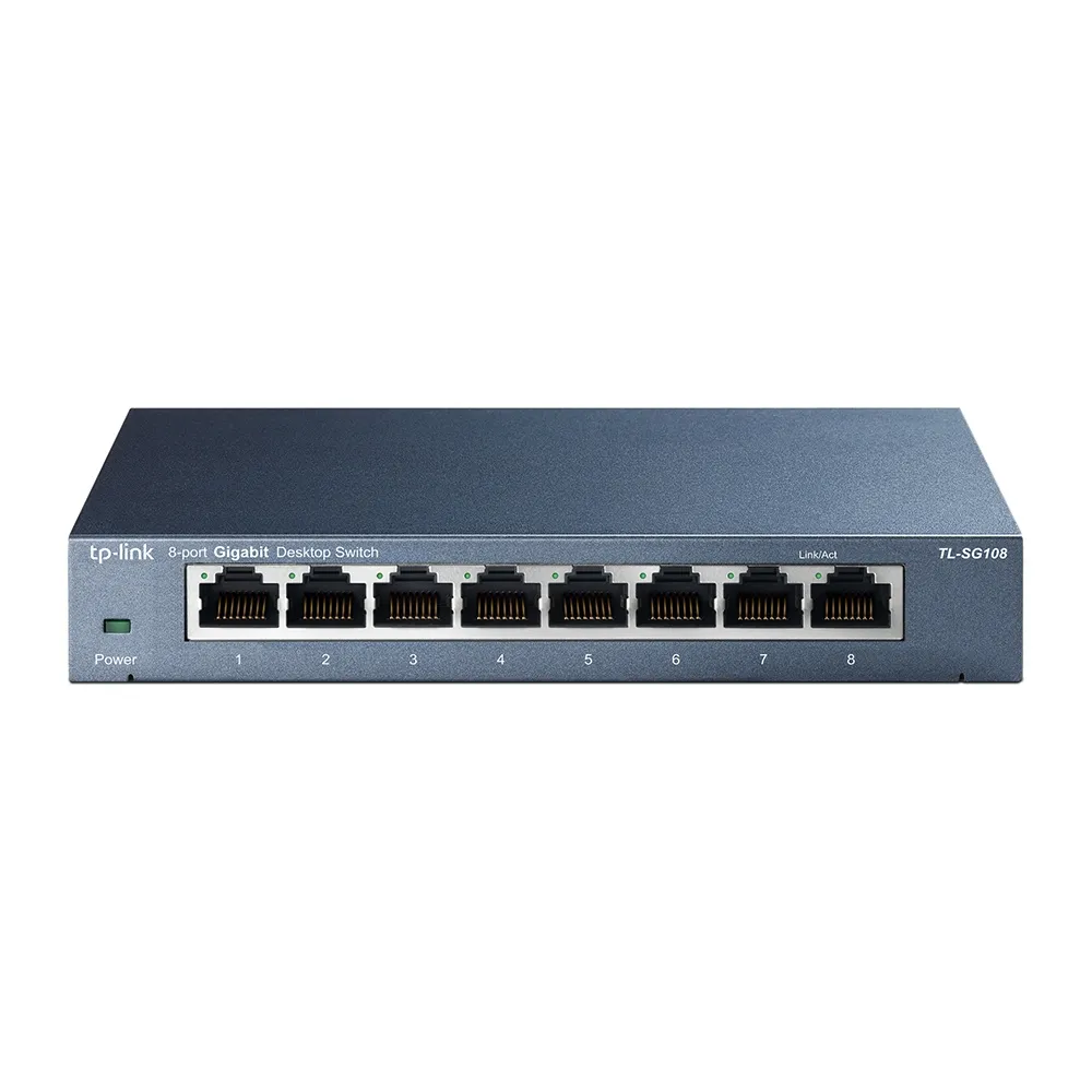 TP-Link TL-SG108 | Switch | 8x RJ45 1000Mb/s, Desktop, Nao gerenciado