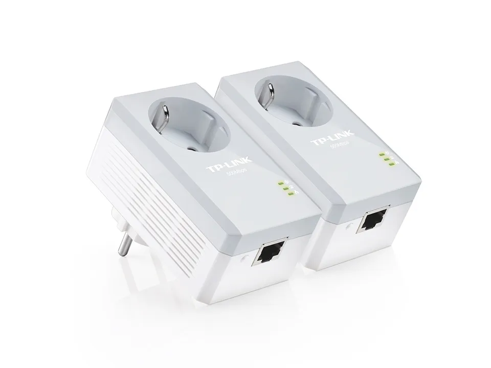TP-Link TL-PA4010P KIT | Power Line | AV500, 1x RJ45 100Mb/s, S elektrickou zásuvkou, dva adaptéry