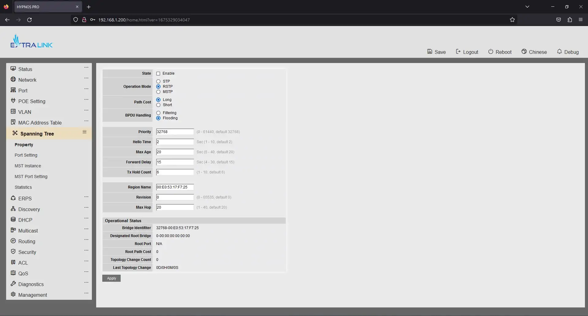 Spanning Tree Spanning Tree